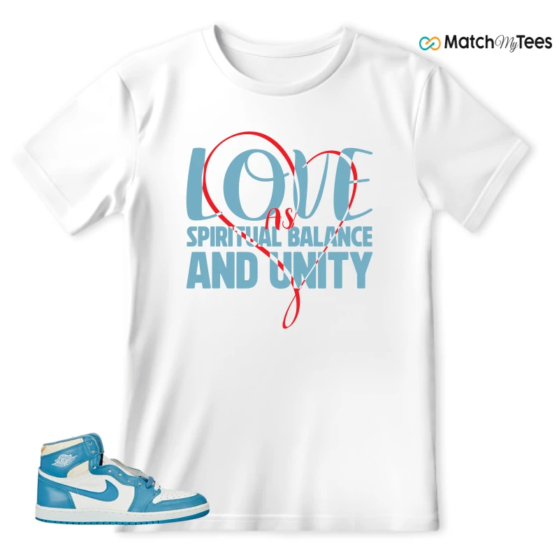 NIKE AIR JORDAN 1 HIGH OG UNC REIMAGINED SNEAKER Matching Tees t-shirt