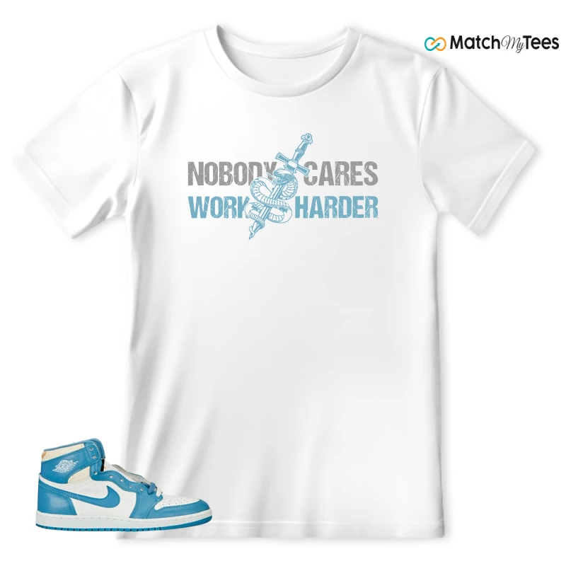 NIKE AIR JORDAN 1 HIGH OG UNC REIMAGINED SNEAKER Matching Tees t-shirt