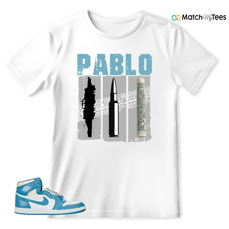 NIKE AIR JORDAN 1 HIGH OG UNC REIMAGINED SNEAKER Matching Tees t-shirt