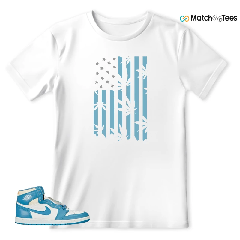 NIKE AIR JORDAN 1 HIGH OG UNC REIMAGINED SNEAKER Matching Tees t-shirt