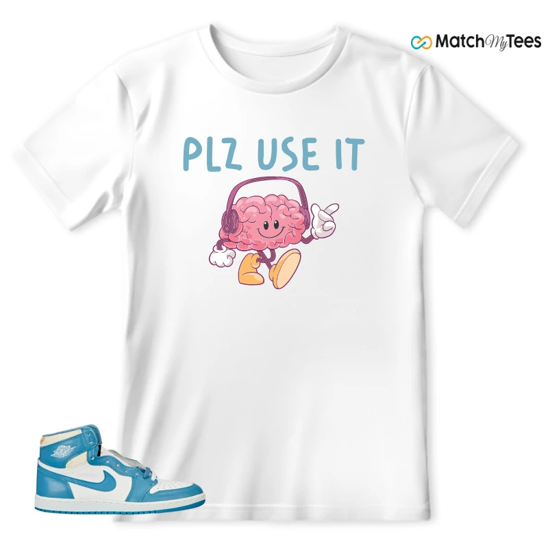 NIKE AIR JORDAN 1 HIGH OG UNC REIMAGINED SNEAKER Matching Tees T-shirt for Men