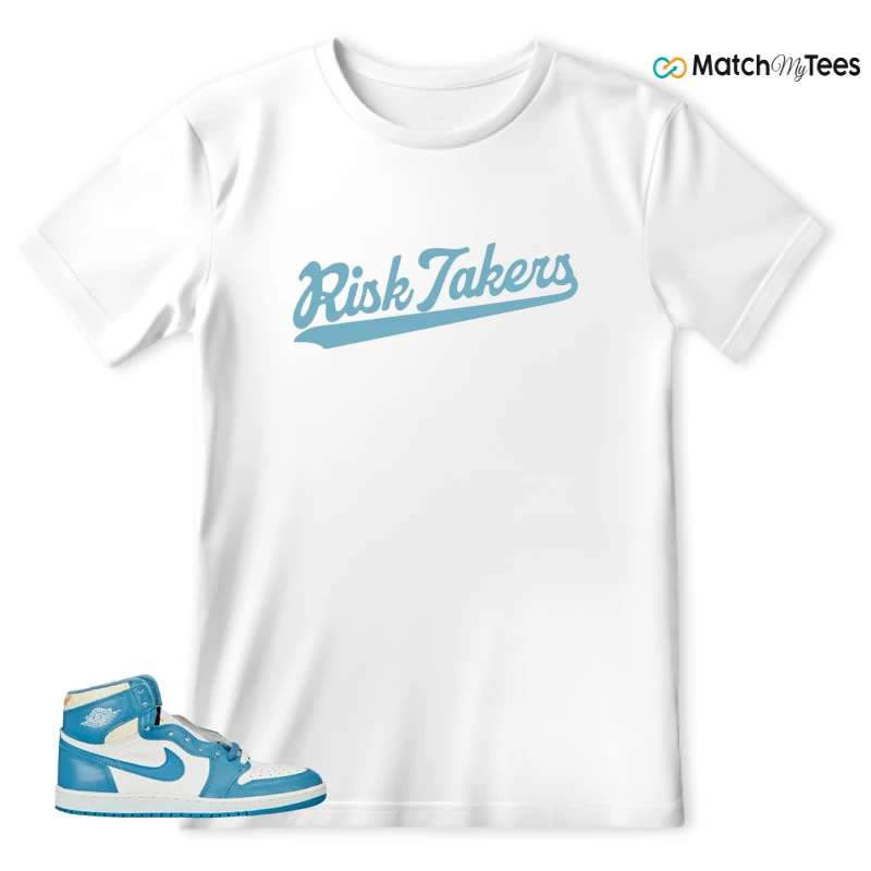 NIKE AIR JORDAN 1 HIGH OG UNC REIMAGINED SNEAKER Matching Tees t-shirt
