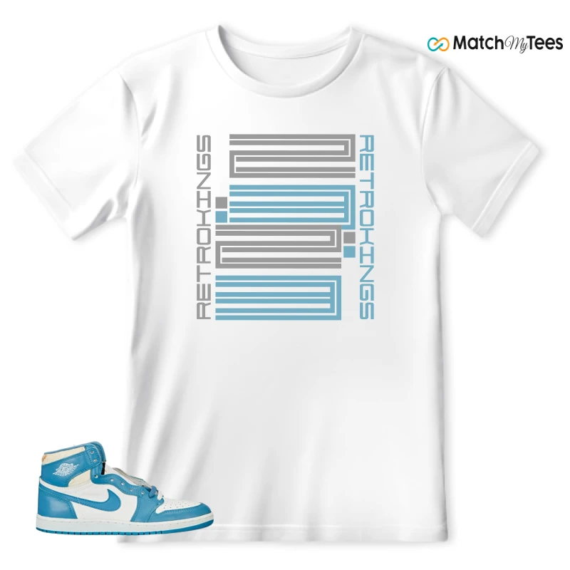 NIKE AIR JORDAN 1 HIGH OG UNC REIMAGINED SNEAKER Matching Tees t-shirt