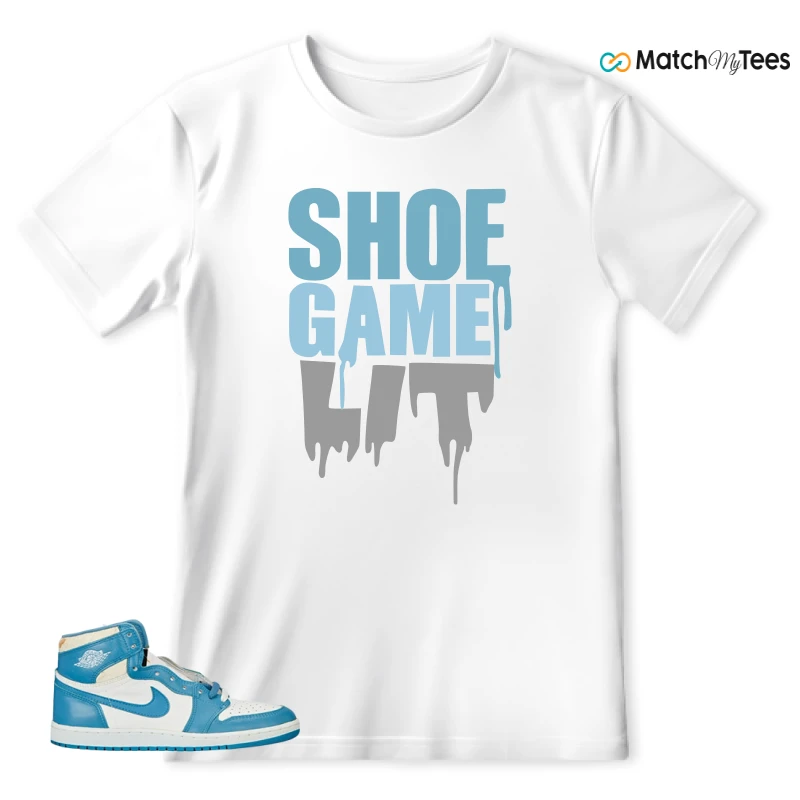 NIKE AIR JORDAN 1 HIGH OG UNC REIMAGINED SNEAKER Matching Tees t-shirt