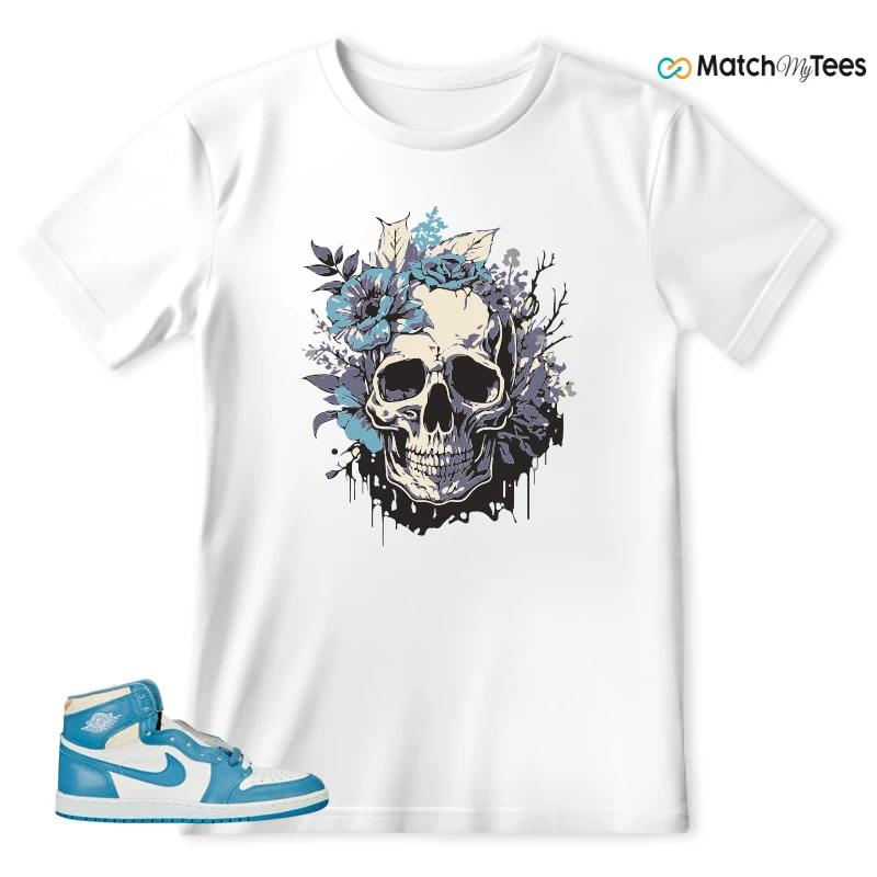 NIKE AIR JORDAN 1 HIGH OG UNC REIMAGINED SNEAKER Matching Tees T-shirt for Men
