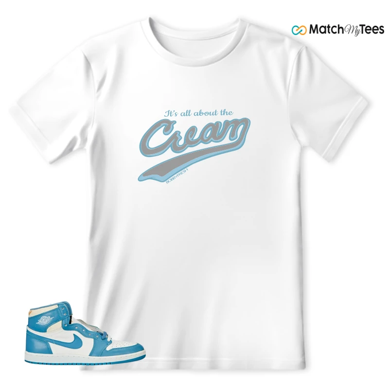 NIKE AIR JORDAN 1 HIGH OG UNC REIMAGINED SNEAKER Matching Tees t-shirt