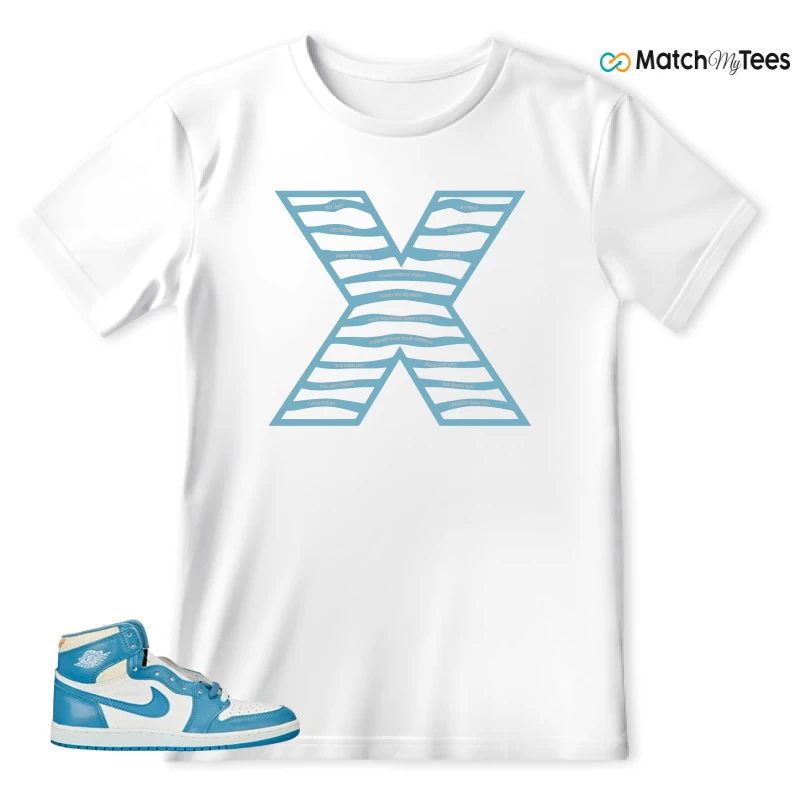 NIKE AIR JORDAN 1 HIGH OG UNC REIMAGINED SNEAKER Matching Tees t-shirt