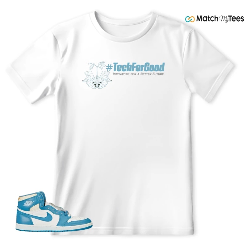 NIKE AIR JORDAN 1 HIGH OG UNC REIMAGINED SNEAKER Matching Tees t-shirt