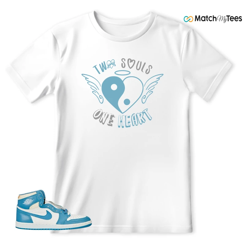 NIKE AIR JORDAN 1 HIGH OG UNC REIMAGINED SNEAKER Matching Tees t-shirt