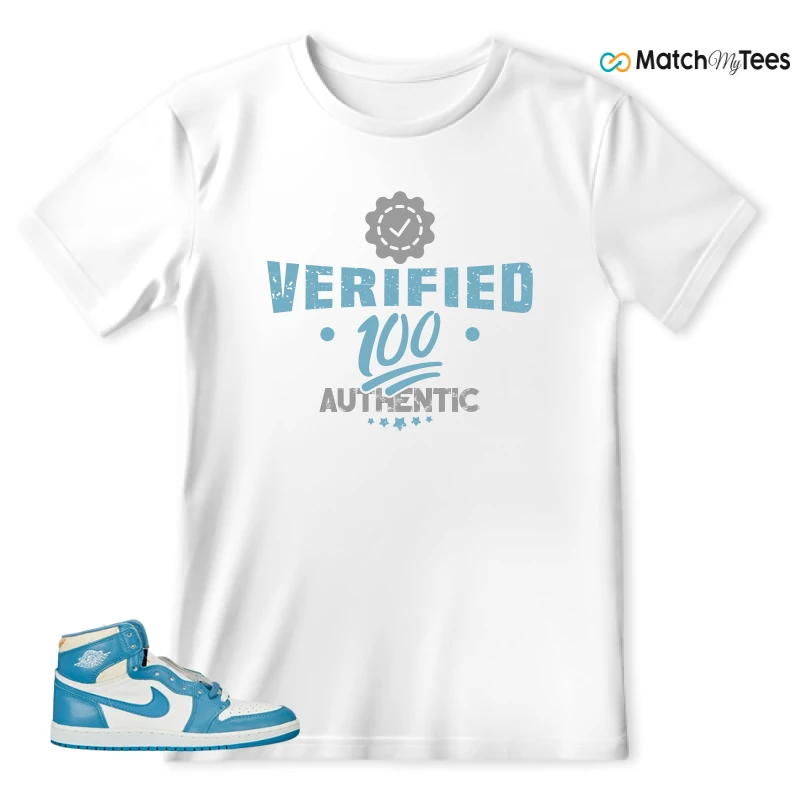 NIKE AIR JORDAN 1 HIGH OG UNC REIMAGINED SNEAKER Matching Tees t-shirt