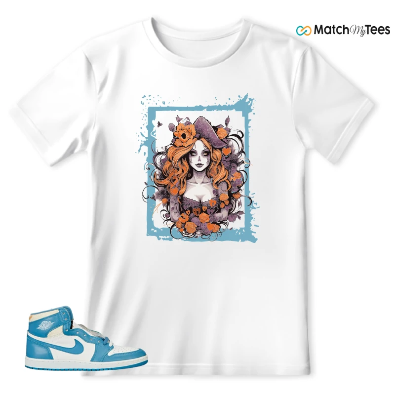 NIKE AIR JORDAN 1 HIGH OG UNC REIMAGINED SNEAKER Matching Tees t-shirt