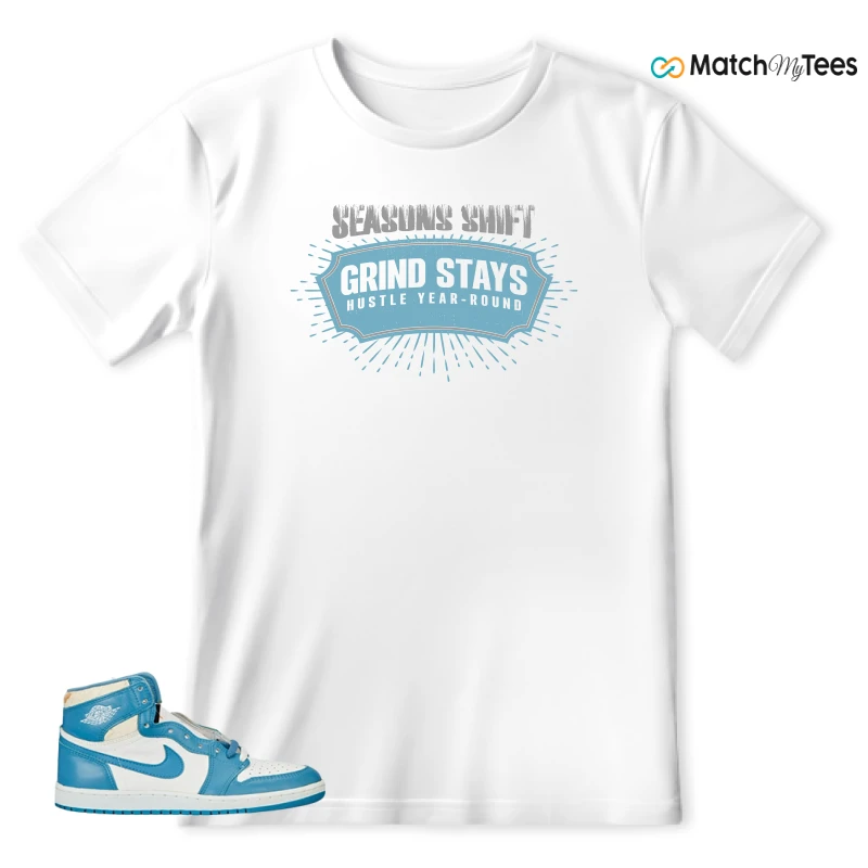 NIKE AIR JORDAN 1 HIGH OG UNC REIMAGINED SNEAKER Matching Tees t-shirt