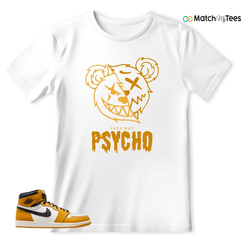 Psycho Teddy White matching T-shirt T-shirt
