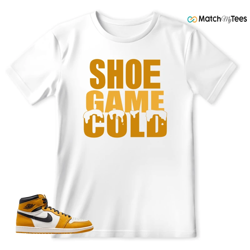 Shoe Game Cold White matching T-shirt T-shirt