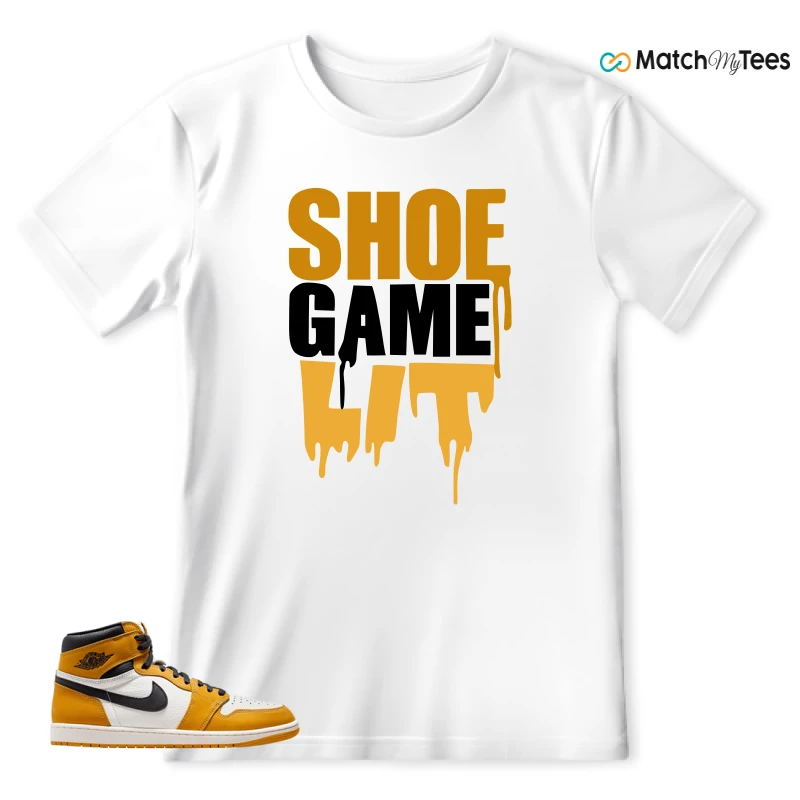 Shoe Game Lit White matching T-shirt T-shirt