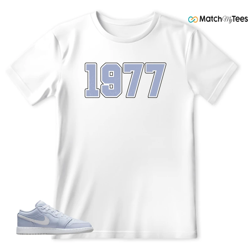 NIKE AIR JORDAN 1 LOW COBALT BLISS SNEAKER Matching Tees t-shirt