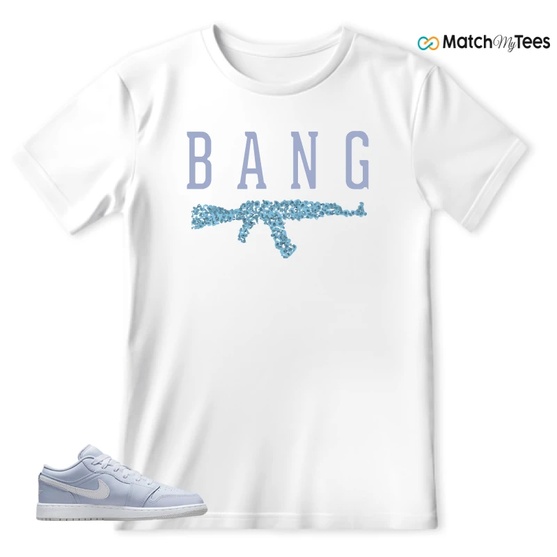 NIKE AIR JORDAN 1 LOW COBALT BLISS SNEAKER Matching Tees t-shirt