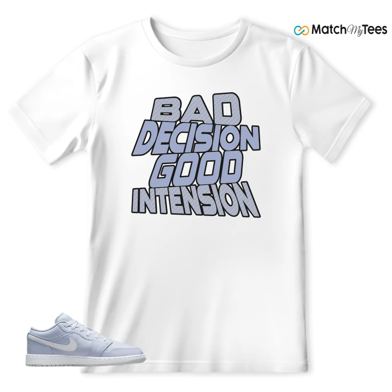 NIKE AIR JORDAN 1 LOW COBALT BLISS SNEAKER Matching Tees t-shirt