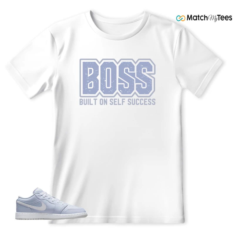 NIKE AIR JORDAN 1 LOW COBALT BLISS SNEAKER Matching Tees t-shirt