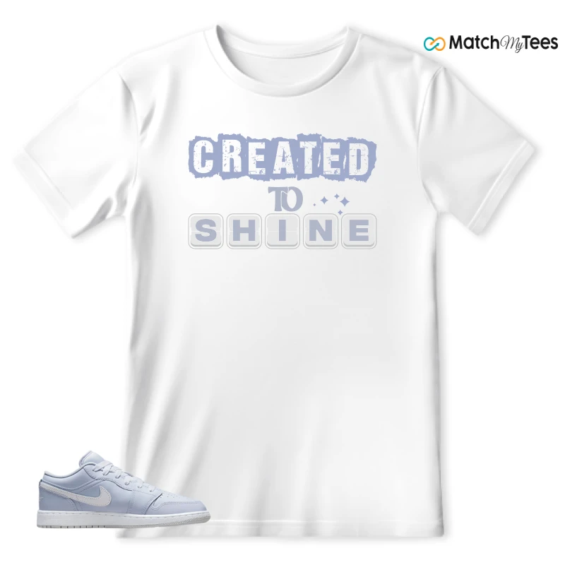 NIKE AIR JORDAN 1 LOW COBALT BLISS SNEAKER Matching Tees t-shirt