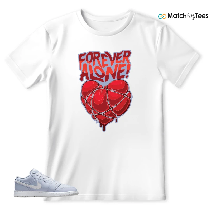 NIKE AIR JORDAN 1 LOW COBALT BLISS SNEAKER Matching Tees t-shirt