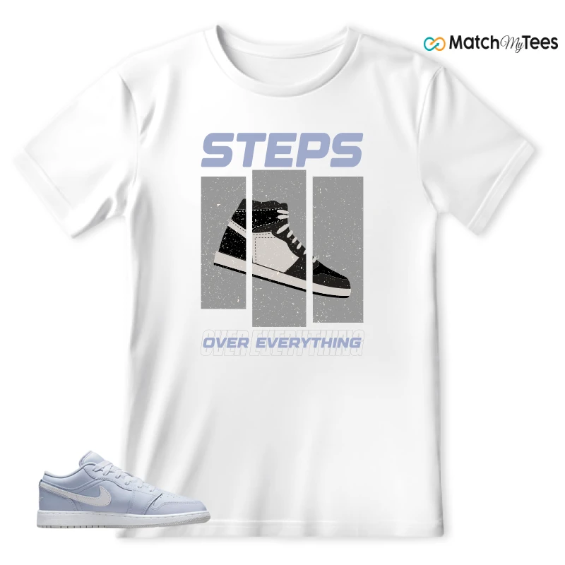 NIKE AIR JORDAN 1 LOW COBALT BLISS SNEAKER Matching Tees t-shirt