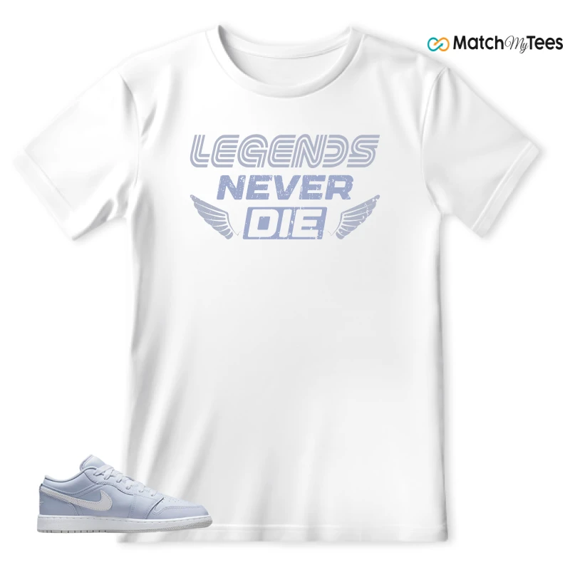 NIKE AIR JORDAN 1 LOW COBALT BLISS SNEAKER Matching Tees t-shirt