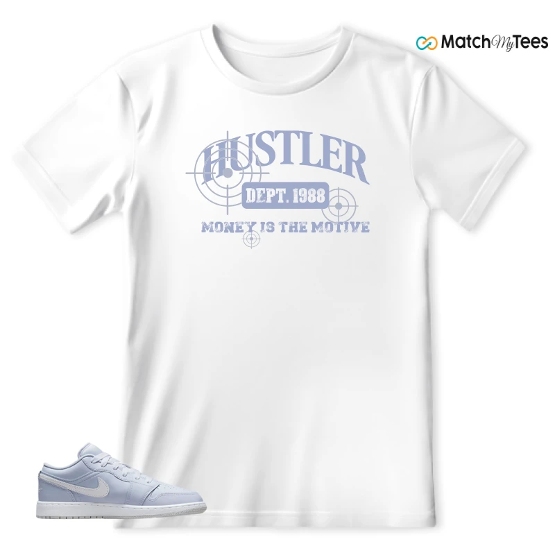 NIKE AIR JORDAN 1 LOW COBALT BLISS SNEAKER Matching Tees t-shirt