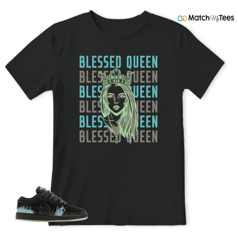 NIKE AIR JORDAN 1 LOW HALLOWEEN BLACK CAT SNEAKER Matching Tees T-shirt for Men