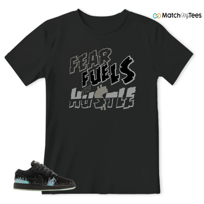 NIKE AIR JORDAN 1 LOW HALLOWEEN BLACK CAT SNEAKER Matching Tees t-shirt