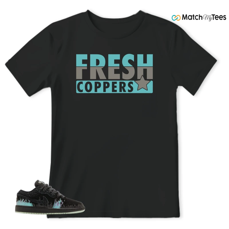 NIKE AIR JORDAN 1 LOW HALLOWEEN BLACK CAT SNEAKER Matching Tees t-shirt