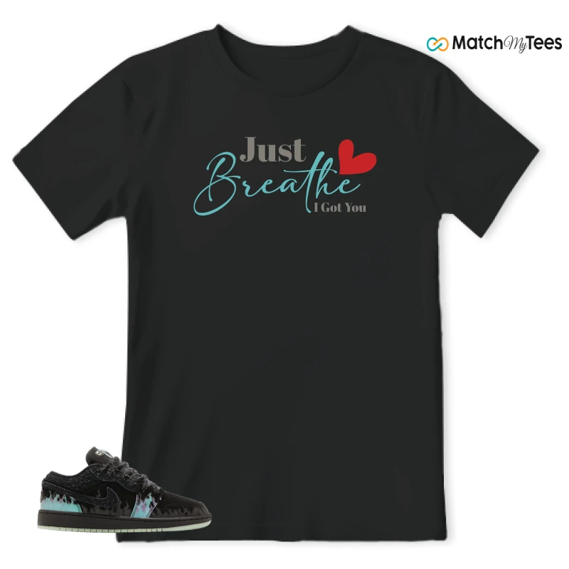 NIKE AIR JORDAN 1 LOW HALLOWEEN BLACK CAT SNEAKER Matching Tees T-shirt for Men