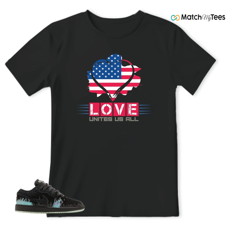 NIKE AIR JORDAN 1 LOW HALLOWEEN BLACK CAT SNEAKER Matching Tees t-shirt