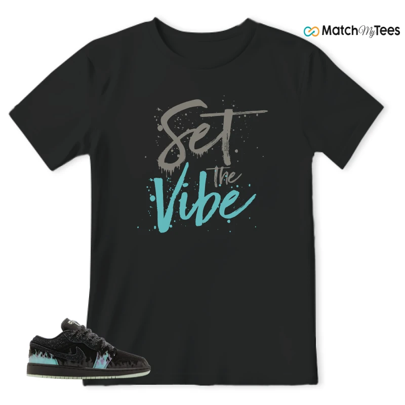 NIKE AIR JORDAN 1 LOW HALLOWEEN BLACK CAT SNEAKER Matching Tees t-shirt