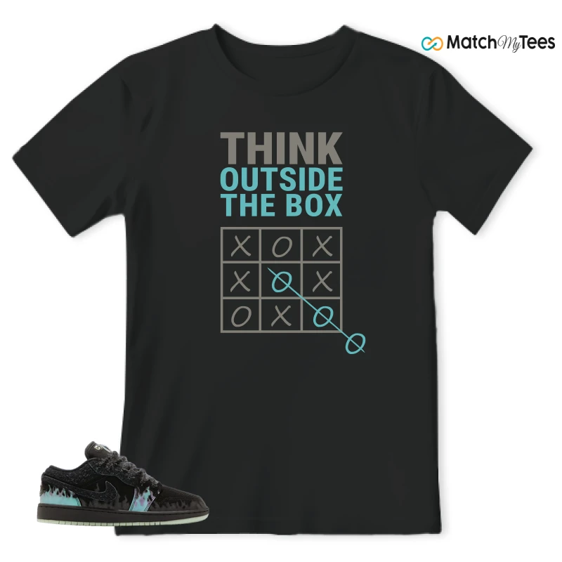 NIKE AIR JORDAN 1 LOW HALLOWEEN BLACK CAT SNEAKER Matching Tees t-shirt