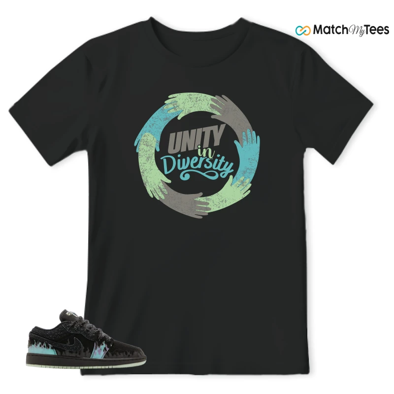 NIKE AIR JORDAN 1 LOW HALLOWEEN BLACK CAT SNEAKER Matching Tees T-shirt for Men