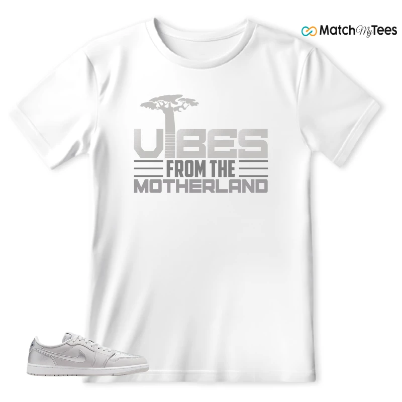 NIKE AIR JORDAN 1 LOW OG METALLIC SILVER SNEAKER Matching Tees t-shirt