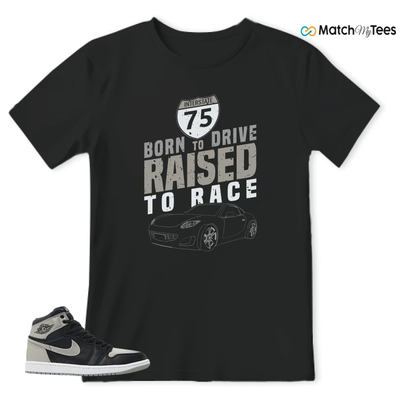 NIKE AIR JORDAN 1 RETRO HIGH OG SATIN SHADOW SNEAKER Matching Tees t-shirt