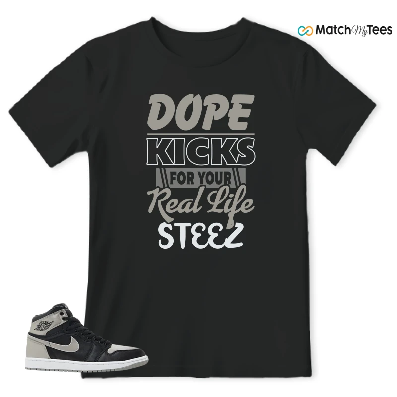 NIKE AIR JORDAN 1 RETRO HIGH OG SATIN SHADOW SNEAKER Matching Tees t-shirt