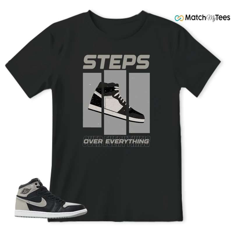 NIKE AIR JORDAN 1 RETRO HIGH OG SATIN SHADOW SNEAKER Matching Tees t-shirt