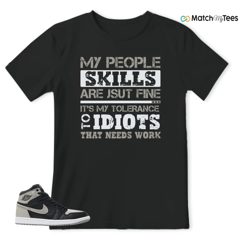 NIKE AIR JORDAN 1 RETRO HIGH OG SATIN SHADOW SNEAKER Matching Tees t-shirt