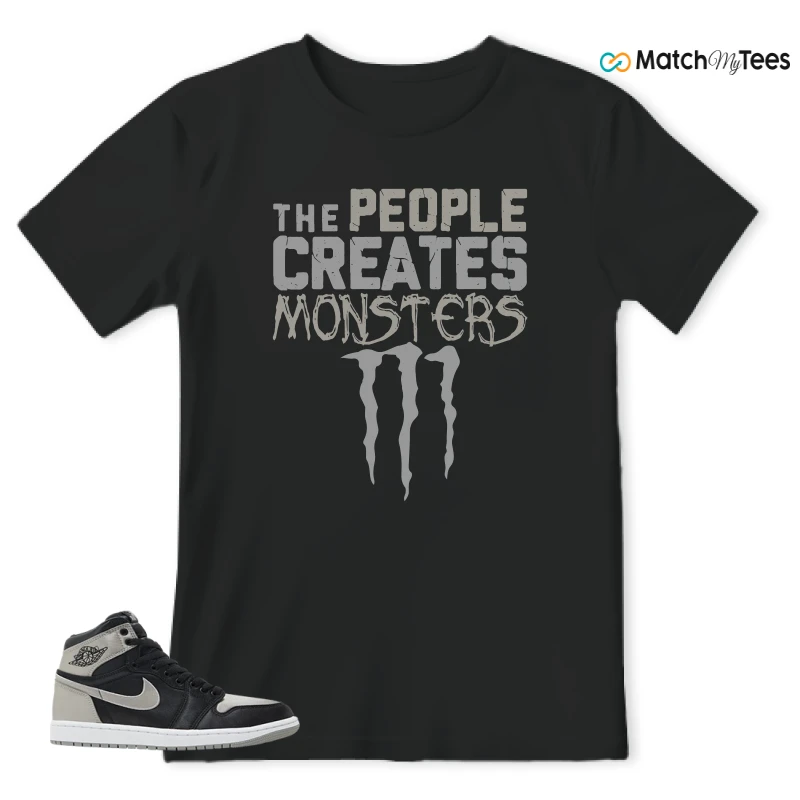 NIKE AIR JORDAN 1 RETRO HIGH OG SATIN SHADOW SNEAKER Matching Tees t-shirt