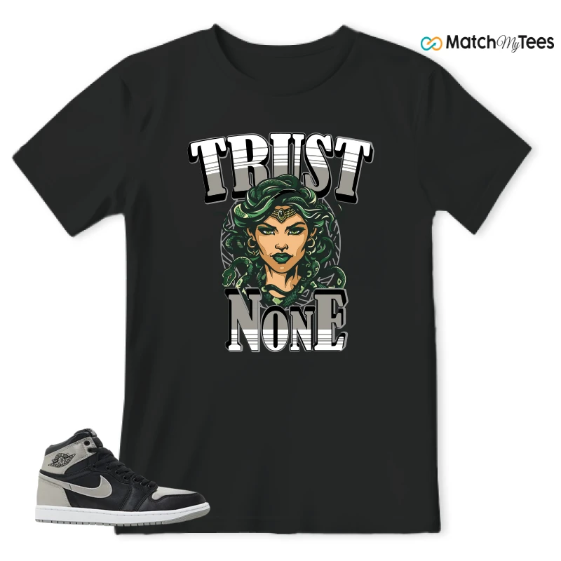 NIKE AIR JORDAN 1 RETRO HIGH OG SATIN SHADOW SNEAKER Matching Tees t-shirt