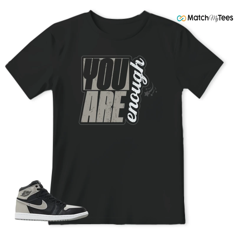 NIKE AIR JORDAN 1 RETRO HIGH OG SATIN SHADOW SNEAKER Matching Tees t-shirt