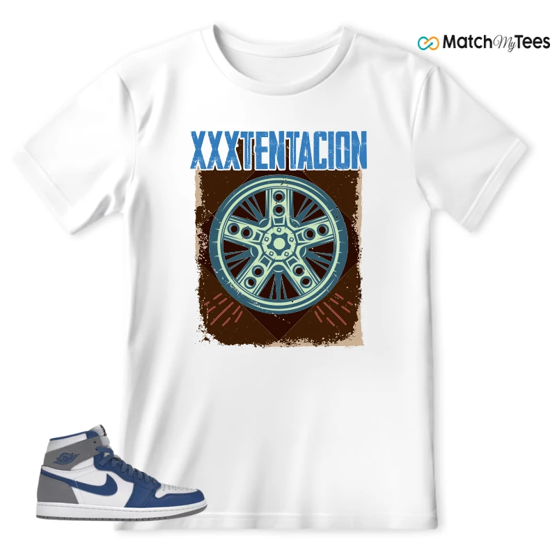 NIKE AIR JORDAN 1 RETRO HIGH OG TRUE BLUE SNEAKER Matching Tees t-shirt