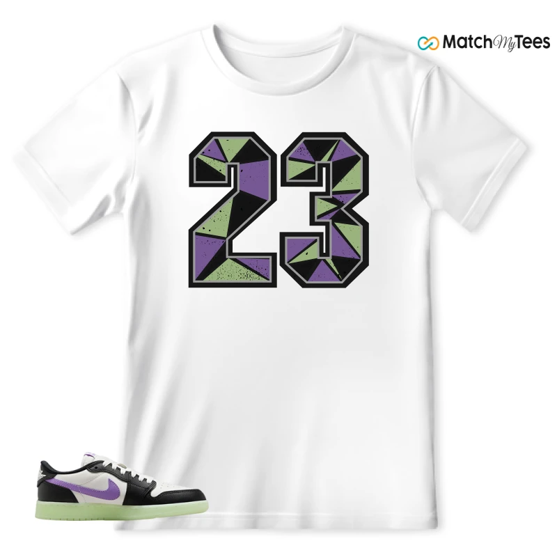 NIKE AIR JORDAN 1 RETRO LOW OG GS BLACK RASPBERRY SNEAKER Matching Tees t-shirt