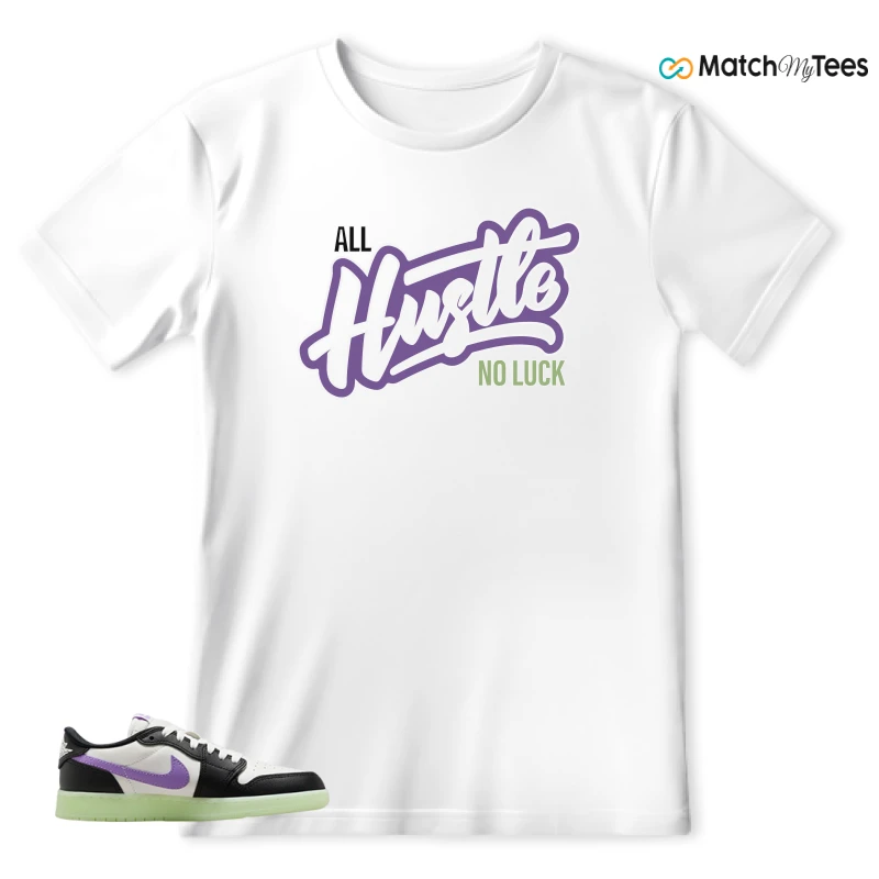 NIKE AIR JORDAN 1 RETRO LOW OG GS BLACK RASPBERRY SNEAKER Matching Tees t-shirt