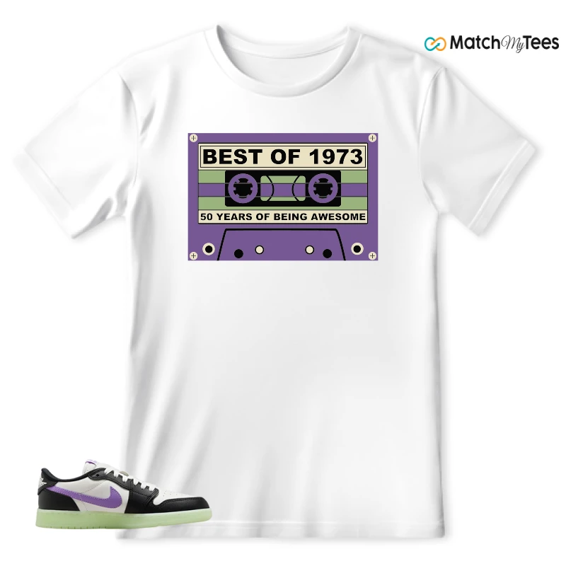 NIKE AIR JORDAN 1 RETRO LOW OG GS BLACK RASPBERRY SNEAKER Matching Tees t-shirt