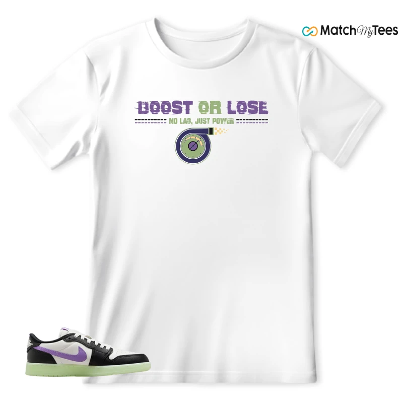 NIKE AIR JORDAN 1 RETRO LOW OG GS BLACK RASPBERRY SNEAKER Matching Tees t-shirt