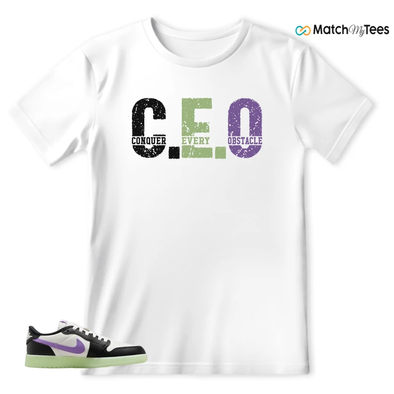 NIKE AIR JORDAN 1 RETRO LOW OG GS BLACK RASPBERRY SNEAKER Matching Tees T-shirt for Men